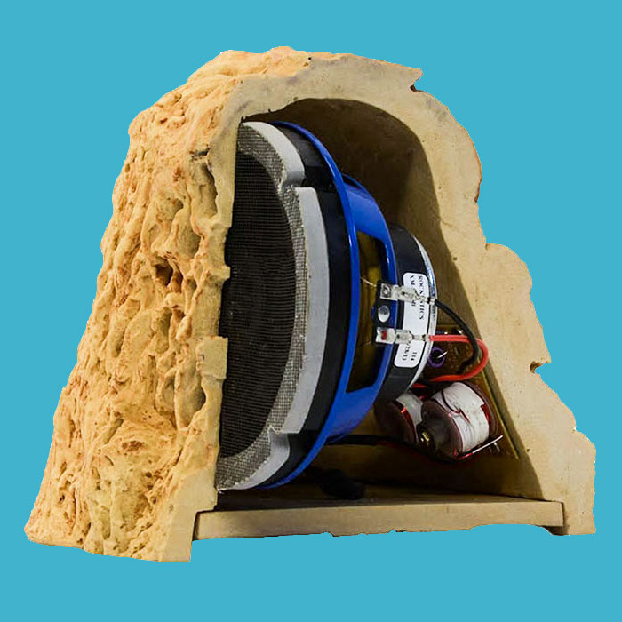 Interior of a rock speaker